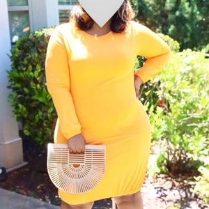 Bright Orange Summertime Fine Dress - 3X